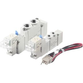 1PCS JSY 2-Position 5-Way Solenoid Valve Pneumatic Accessories DC12V/24V L-Shaped Socket Type(JSY3120 DC24V) in Kuwait