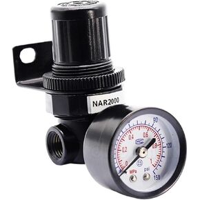 1 قطعة NAR2000 هوائي خط أنابيب منظم ضغط الهواء الحد من تنظيم صمام مع Gague in Kuwait