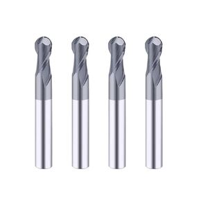 HRC45 الكرة الأنف نهاية المطاحن التنغستن الصلب راوتر بت أدوات مخرطة CNC للمطحنة المعدنية كربيد قاطعة المطحنة 10 قطعة (R3xD6x100L) in Kuwait