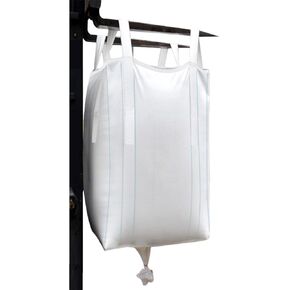 10-Pack Transparent Polypropylene FIBC Bulk Bags, 35.4"L x 35.4"W x 50"H, 3300lbs/45CF, SWL, Duffle Top, Spout Bottom in Saudi Arabia