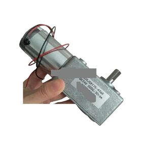 600JSX-4468 7144 Square Turbo-Worm Gear Reduce Box Self-Lock 12V 24V Motor High Torque Speed 1/5/10/15/30/60/100RPM Single Shaft(100RPM_1) in Kuwait