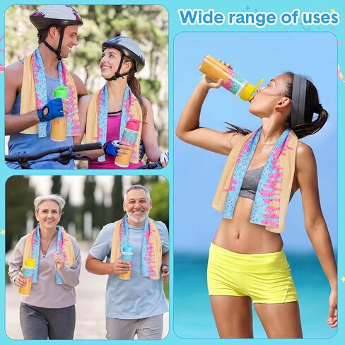 74 Pack Baseball Ice Cream Drip Party Favor Bulk 12 Pcs 17 oz Ice Cream Drip Water Bottles 12 Pcs 40"x12" Baseball Cooling Towels 50 DIY Stickers for Sport Fan Team Gift in Saudi Arabia