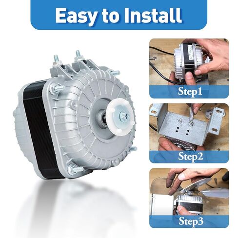 YZF18-25 Fan AC Motor 120V 60Hz 18W 1550RPM Replace W0301905 YZF6-13 YZF10-20 4 Pole Shaded Pole Condenser Motor for Refrigerator Freezer Radiator Evaporator Small Ventilation Equipment in Saudi Arabia