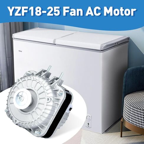 YZF18-25 Fan AC Motor 120V 60Hz 18W 1550RPM Replace W0301905 YZF6-13 YZF10-20 4 Pole Shaded Pole Condenser Motor for Refrigerator Freezer Radiator Evaporator Small Ventilation Equipment in Saudi Arabia