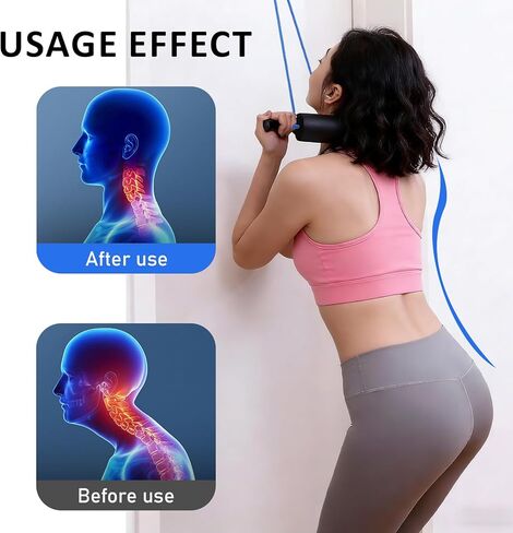 Portable Cervical Neck Traction Device Over Door Home Use for Neck Pain Relief, Portable Neck Stretcher Strap for Spinal Decompression or Physical Therapy, Restore Natural Curve of Neck in Saudi Arabia