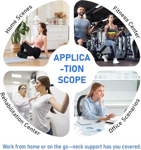 Portable Cervical Neck Traction Device Over Door Home Use for Neck Pain Relief, Portable Neck Stretcher Strap for Spinal Decompression or Physical Therapy, Restore Natural Curve of Neck in Saudi Arabia