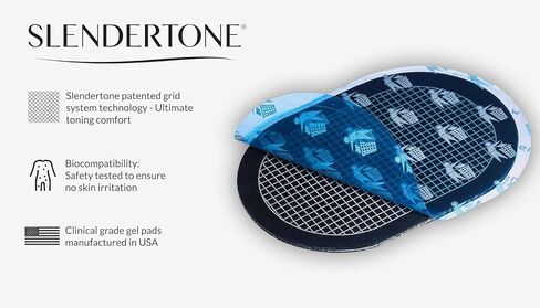 Slendertone Genuine Replacement Gel Pads – 6 Pack | Hydrogel | Even Pulse Distribution | Biocompatible & Skin-Safe | Compatible with All Slendertone Ab Belts in Saudi Arabia