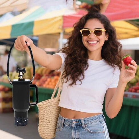 مجموعة إكسسوارات كأس ستانلي المصنوعة من السيليكون، بما في ذلك حزام مقبض زجاجة المياه، وأحذية كأس ستانلي، وأغطية ماصة السيليكون لأكواب ستانلي كوب 40 أونصة و30 أونصة in Kuwait