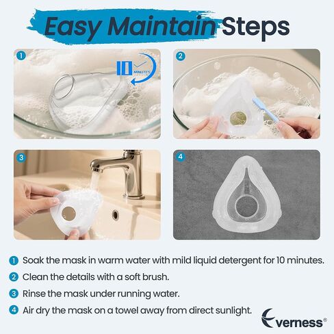 عبوتان من الوسائد البديلة (S) لـ AirFit F20، FSA/HSA مؤهلة، ختم موثوق به وملاءمة أكثر نعومة، متوافقة مع الإطار الأصلي، مستلزمات بديلة ذات قيمة رائعة ومتينة من Everness (S) in Kuwait