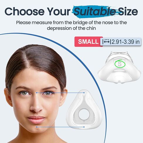 عبوتان من الوسائد البديلة (S) لـ AirFit F20، FSA/HSA مؤهلة، ختم موثوق به وملاءمة أكثر نعومة، متوافقة مع الإطار الأصلي، مستلزمات بديلة ذات قيمة رائعة ومتينة من Everness (S) in Kuwait