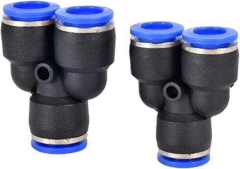 Blue Cap Y-shaped Three-way PY6 Tracheal Quick Connector PY4/8/10/12/14/16 1Pcs(PY16) in Saudi Arabia