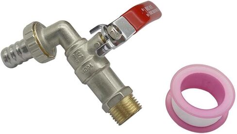 Metal 1/2" Male Thread Water Garden Irrigation Replacement Valve Fitting Parts Washing Machine Water Control Valve 1 Set in Saudi Arabia