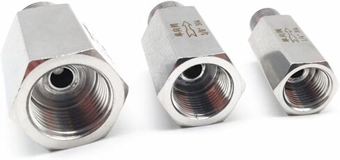 2pcs 1/8" 1/4" 3/8" 1/2" 3/4" 1" Male to Female Thread Check Valve 304 Stainless Steel One Way Valve(1",in and Out) in Kuwait
