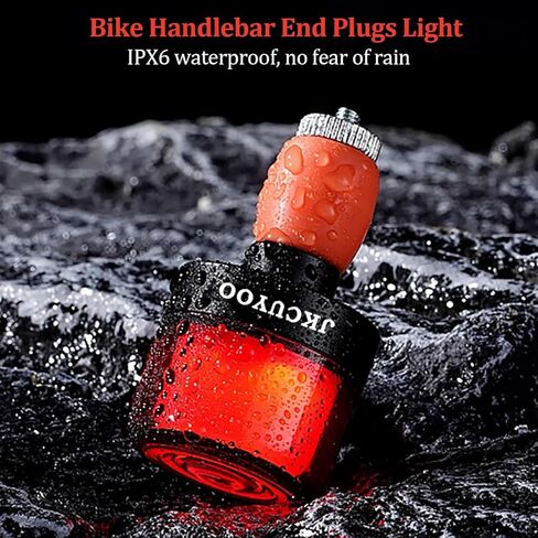 2 PCS Bike Handlebar Light,7 Colors 5 Modes Bicycle Handlebar End Light for Night Ride,Mini Bike Lights,Rechargeable Bike Lights for 0.59in-0.9in Diameter Handlebar in Kuwait