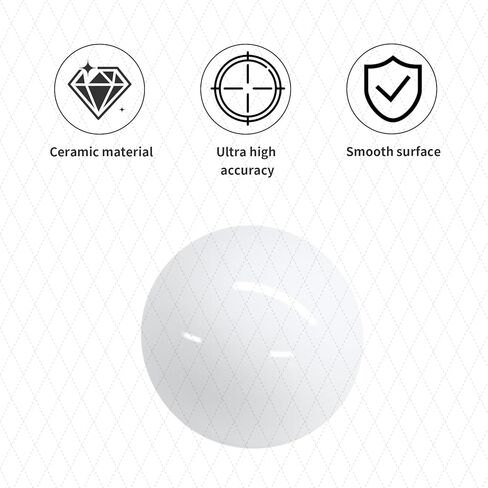 10Pcs Aluminum Oxide Al2O3 Ceramic Balls 1/4 inch G10 Precision ZrO2 Zirconia Oxide Balls,6.35mm Ceramic Bearing Balls in Saudi Arabia