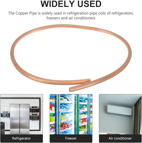 SHINEOFI Air Conditioner Soft Copper Tube 12mm Od X 1mm Wall Thickness 1 Meter Multipurpose Copper Tubing for Hvac Refrigeration and Industrial Use in Saudi Arabia