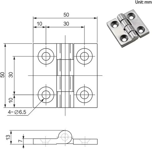 الفولاذ المقاوم للصدأ سميكة تحمل الباب المفصلي 1 قطعة in Kuwait