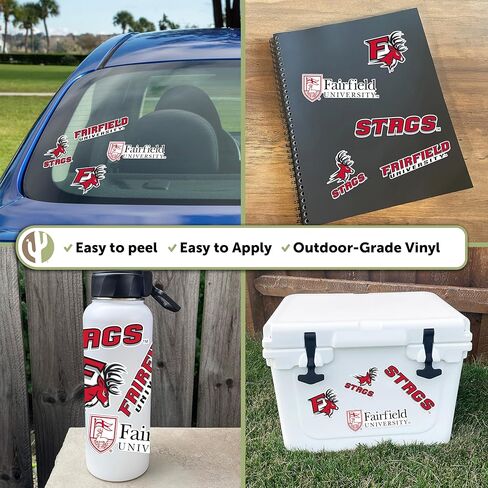 Desert Cactus Fairfield University Sticker Stags Vinyl Decals Laptop Water Bottle Car Scrapbook Sheet T2 (Type 2) in Saudi Arabia