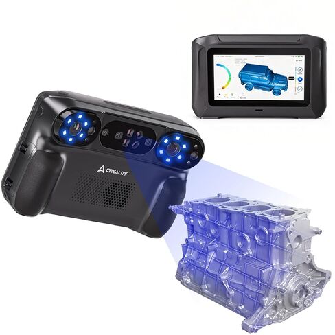 Creality 3D Scanner Sermoon S1 for Engineering Projects.,1+7+34 Blue Laser Handheld Scanner with Metrology-Grade 0.02mm Accuracy,Anti-Shake Tracking,Up to 90FPS Scanning Speed in Kuwait