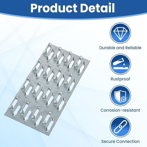 60 حزمة من ألواح الجمالون، 4 × 2 بوصة لوحة إصلاح الجمالون مع أسنان الأظافر، دعامة لوحة إصلاح من الفولاذ المجلفن لموصل الأخشاب من الخشب الجمالون in Kuwait