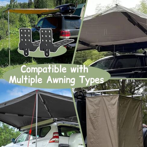 TOPOWN 2PCS المظلة تصاعد بين قوسين لرف سقف السيارة، حامل سقف المظلة قوس على شكل حرف L، المظلة جبل بين قوسين يناسب 180 المظلة / 270 المظلة، المظلة تصاعد قوس لشريط الصليب الثقيلة in Kuwait