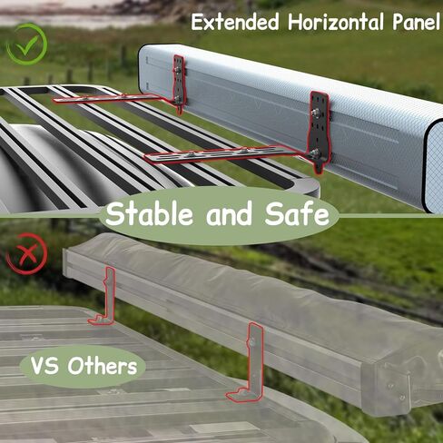 TOPOWN 2PCS المظلة تصاعد بين قوسين لرف سقف السيارة، حامل سقف المظلة قوس على شكل حرف L، المظلة جبل بين قوسين يناسب 180 المظلة / 270 المظلة، المظلة تصاعد قوس لشريط الصليب الثقيلة in Kuwait