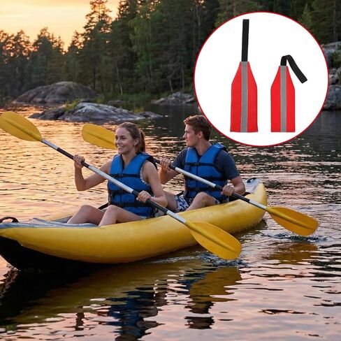 Thinp 2 Pcs Kayak Flag, Reflective Red Flag for Truck Loads High Visibility Reflective Safety Flags for Trucks Travel Red Tow Trailer Flags for Kayak Accessories Canoe Boat in Saudi Arabia