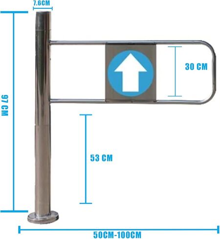 بوابة أمان تغلق أوتوماتيكيًا للمداخل التجارية، باب أحادي الاتجاه للسوبر ماركت والمكتبات والمدارس والمصانع in Kuwait
