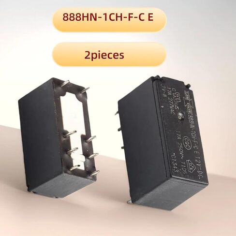 2pieces 888HN-1CH-F-C E DC12V 17A 8PIN Electromagnetic Power Relay in Saudi Arabia