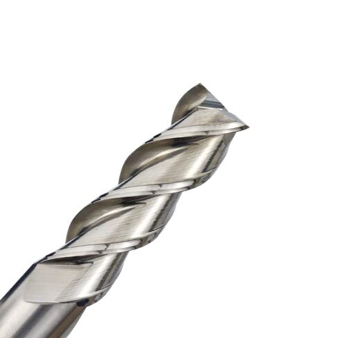 High Speed Steel 3 Flute Straight End Mill Cutter Aluminum Cutting CNC Router Bits 1-12mm Carbide Milling Cutter for Metal Milling Tools CNC Machine Spiral Router Bit in Saudi Arabia