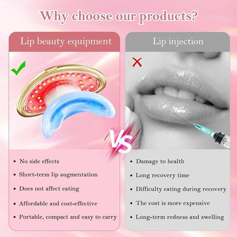 جهاز تكبير الشفاه - 2 في 1 لتفتيح الشفاه والأسنان وتقليل تجاعيد الشفاه، جهاز تكبير الشفاه السريع للنساء (ذهبي) in Kuwait