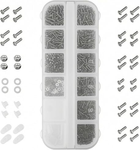 طقم إصلاح النظارات متوافق مع Ray-Ban Oakley Prada Gucci، طقم أدوات إصلاح النظارات 120 قطعة مع برغي النظارات و5 أزواج من وسادات الأنف المسمارية، لوسادة الأنف المفصلية بإطار النظارات. in Kuwait