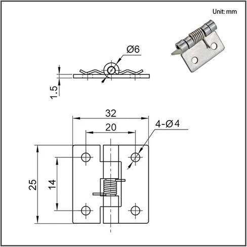 مفصلة باب زنبركية من الفولاذ المقاوم للصدأ قطعة واحدة in Kuwait