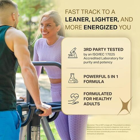 الصحة الحيوية | يساعد على مسارات التمثيل الغذائي المرتبطة بإشارات GLP-1 - يعزز فقدان الوزن للنساء والرجال، ويساعد على التحكم في الشهية ويعزز الطاقة - مكمل تم اختباره من قبل طرف ثالث - 60 حبة in Kuwait