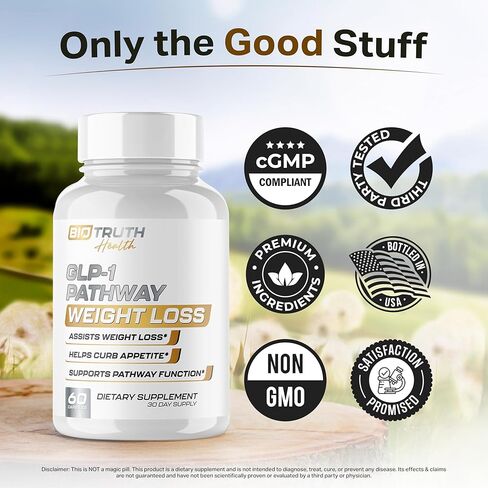 الصحة الحيوية | يساعد على مسارات التمثيل الغذائي المرتبطة بإشارات GLP-1 - يعزز فقدان الوزن للنساء والرجال، ويساعد على التحكم في الشهية ويعزز الطاقة - مكمل تم اختباره من قبل طرف ثالث - 60 حبة in Kuwait