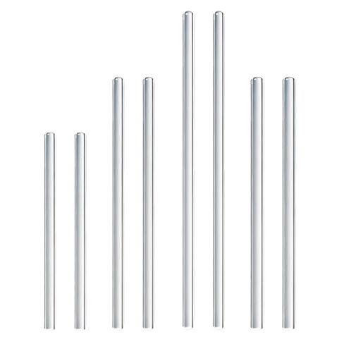 TISMART Glass Stirring Rod Sets 8pcs 4Sizes (5.91" Length 6mm Dia)*2 / (7.87" Length 6mm) *2 / (5.91" Length 6mm Dia)*2 / (5.91" Length 8mm Dia)*2 Borosilicate 3.3 in Saudi Arabia