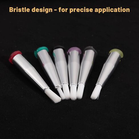 CHGCRAFT 7 Pcs 7 Colors Dispensing Needle Brush Liquid Dispenser Fill Needle for Liquid Measuring Resin Craft Refilling Inks Adhesives Glue in Saudi Arabia