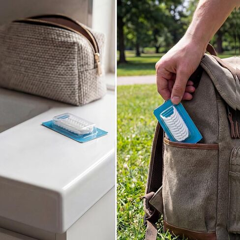 رؤوس إعادة ملء خيط تنظيف الأسنان من VINSULLA متوافقة مع خيط تنظيف الأسنان Listerine Ultraclean Access، بالنعناع، ​​مقاوم للتمزيق، 40 قطعة، عبوة من 3 قطع in Kuwait