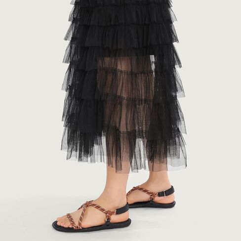 صنادل مسطحة من الحبال للنساء قابلة للتعديل ومريحة وسهلة الارتداء عند أصابع القدم المفتوحة من الحبال المسطحة للنساء. in Kuwait