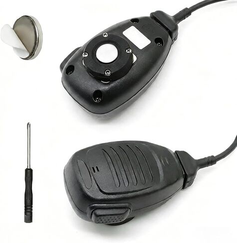 CB Mic Holder | Magnetic Mobile Radio Mic Car Mount Holder | CB Mic Hanger | for Kenwood KMC-30 KMC-32 KMC-35 KMC-36 for Motorola PMMN4090 HMN3596A HLN9073 RMN5052A | with Adhesive Back (Black) in Saudi Arabia