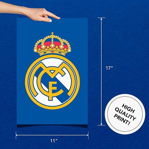 ملصق Desert Cactus Real Madrid FC، لوس بلانكوس مدريديستاس لكرة القدم، مقاس 11 × 17 بوصة، ديكور غرفة المكتب، معدات المعجبين الرسمية (11 × 17 بوصة، الإصدار B) in Saudi Arabia