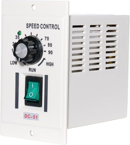 وحدة تحكم في سرعة محرك تيار مستمر بمغناطيس دائم 400 وات، منظم سرعة كهربائي مع مدخل تيار متردد 110 فولت ومخرج تيار مستمر 0 - 90 فولت، سرعة قابلة للتعديل بمقبض in Kuwait