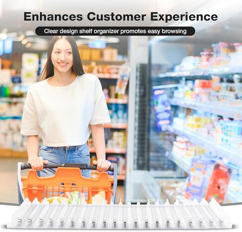 Pack of 3 T-Rails for Shelf Pushers Kit – Replacement & Add-On Set | Front & Back T-Rail System for Seamless Product Flow | Ideal for Smoke Shops, Convenience Stores, and Retail Displays in Saudi Arabia