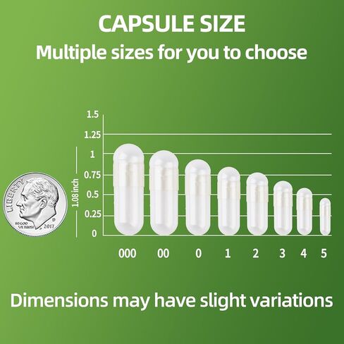 Size 0 Gelatin Empty Capsules - 100 Count Clear Empty Pill Capsules, Fillable Empty Gel Capsule for Homemade Vitamins & Powders, Easy for DIY Supplements in Saudi Arabia