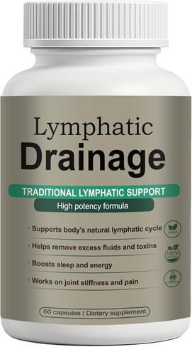Lymphatic Drainage Capsules – Natural Herbal Blend with Dandelion, Burdock, Kelp & Echinacea – Supports Circulation & Fluid Balance in Saudi Arabia
