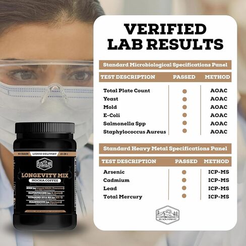 مزيج سائل NAD+ بديل لقهوة موكا 10 في 1 مع NMN 250 مجم، الجلوتاثيون 250 مجم، TMG، جليسينات المغنيسيوم، فيتامينات D3، K2، C B12، كاكاو عالي البوليفينول، 30 حصة. in Kuwait