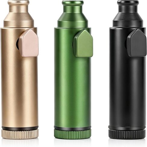 شاكر الفلفل المحمول (3 عبوات) - SnuffBulletSniffer Professional، موزع مسحوق SnortingKit متعدد الوظائف لسهولة الاستخدام، حاويات توابل مريحة للسفر (3) in Kuwait