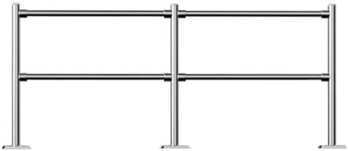 بوابة أمان متأرجحة للإغلاق التلقائي لمحلات السوبر ماركت والمستودعات - باب مدخل معدني محمّل بنابض في اتجاه واحد لتعزيز الأمان وسهولة الوصول in Kuwait