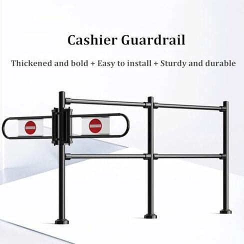 Automatic Closing Swing Safety Gate for Supermarkets & Warehouses - Spring-Loaded Metal One-Way Entrance Door for Enhanced Security & Easy Access in Saudi Arabia