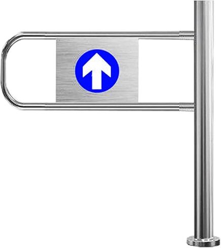 بوابة متأرجحة أوتوماتيكية لمحلات السوبر ماركت - باب مدخل آمن مع نوابض ذاتية الإغلاق، تصميم في اتجاه واحد للساحات والمستودعات، 50 × 97 سم، تحكم آمن في الوصول in Kuwait